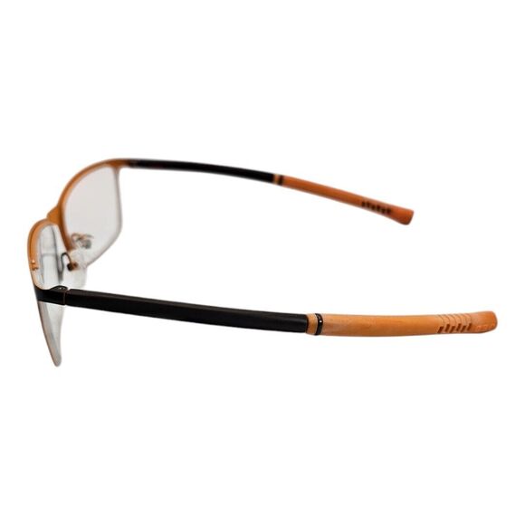 CEO-V CV638 Brown Orange T6-40 Flexible 54-16-132 Eyeglasses Frame Demo New - Picture 5 of 15